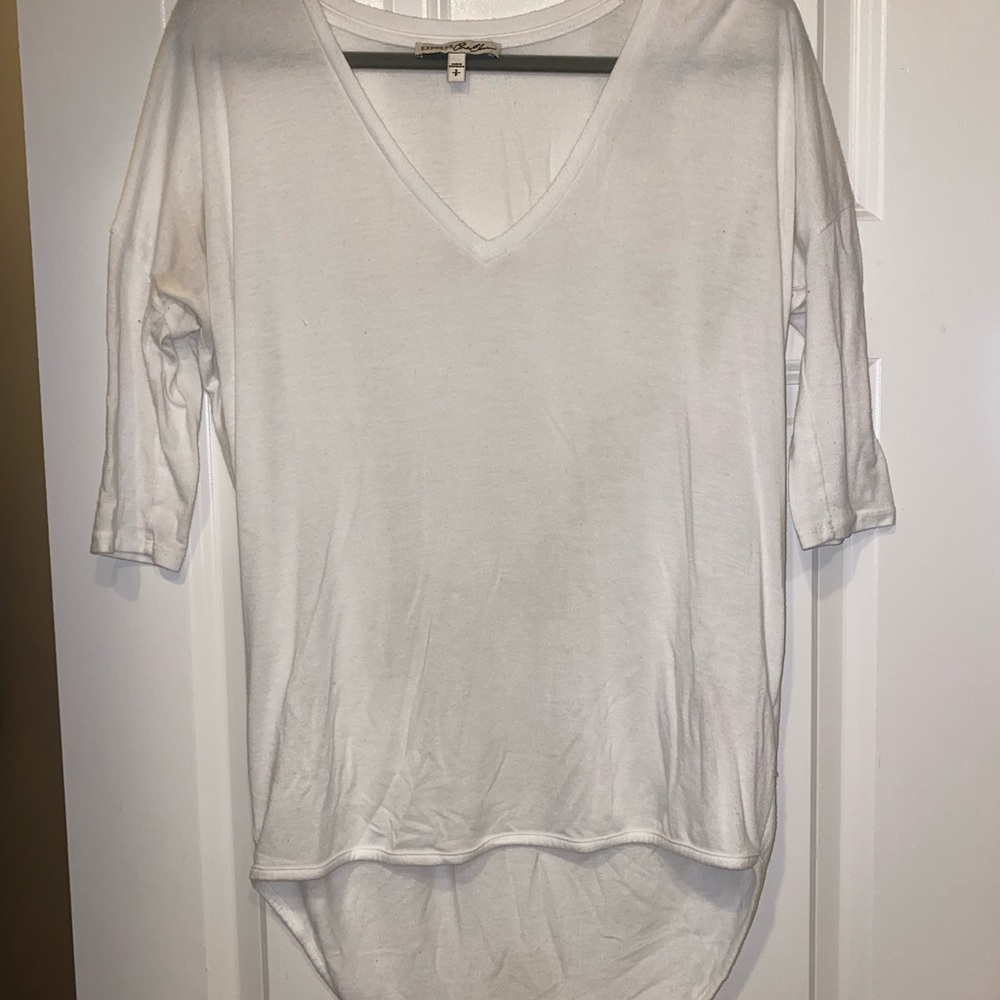 Express high low v neck tee